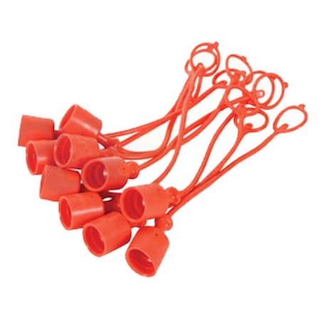Aftermarket Dust Cap, 12, Orange A-C211019-AI
